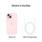 Apple iPhone 15 6.1" Super Retina XDR - 256 GB - Pink - Bell and Virgin Plus-1 Year Limited Manufacturer Warranty