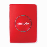 Staples It's Very Simple Notebook - 5.7" W x 8.26" H - Lined - 80 Sheets-80 lined sheets, 160 pages