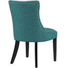Modway Regent Tufted Fabric Dining Chair - Teal-Polyester Fabric Upholstery