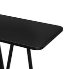 Manhattan Comfort Celine 47.24" Modern Console Table - Black-Top Board Made of High Quality Manufactured Wood with Veneer