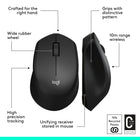 Logitech M280 Wireless Mouse - 3 Buttons - Black-Product carbon footprint: 3.94 kg CO2e