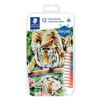 Staedtler Colour Pencils - Assorted - 12 Pack-Ergonomic triangular shape for comfortable colouring