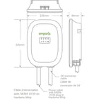 Emporia Classic Level 2 40A EV Charger with 24' Cable - J1772 - NEMA 14-50 Plug - White-7