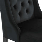 Modway Baronet Performance Velvet Dining Chairs - Black - 2 Pack-9