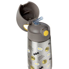 b.box Insulated Drink Bottle - 350 ml - Batman-Push-button opening encourages independence