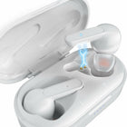 Brookstone INFINITY LINK True Wireless Earbuds - White-Bass+ Technology