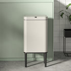 Elpheco Stainless Sensor Garbage Can with Legs - 9L - Cream White-Multi-Scene Applications: Ideal for use in various settings such as bedrooms, bathrooms, offices, kitchens