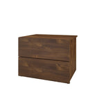 Nexera James Nightstand With 2-Drawers - Truffle-2 convenient storage drawers on solid metal slides