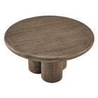 Modway Tori 31" Indoor/Outdoor Round Coffee Table - Weathered Walnut-Assembly Required