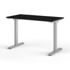 Humanscale EFloat Go 2.0 Sit/Stand Table - 24" x 48" - Black Laminate Surface/Silver Base-Accelerometer anti – collision technology prevents accidental contact with objects while vertically adjusting