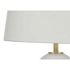 Monarch Specialties 26" H Transitional Table Lamp - White Ceramic / Ivory / Cream Shade-Only minor assembly is needed with illustrated instructions included and backed by 2 year limited warranty against manufacturer's defects for an easy, worry-free accent upgrade