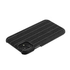 Gry Mattr Pinstripe Fabric Case for iPhone 11, XR - Charcoal-Classic Fashion Patterns