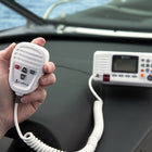 Cobra Bluebound 1350 VHF Fixed Mount Marine Radio - White- Multifunctional noise-cancelling microphone for intuitive use
