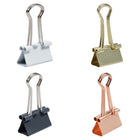 JAM Paper Colourful Binder Clips Assortment - Small - 3/4" (19 mm) - Business Assortment - 100 Pack-Size: Small .75 inch (19mm) | Easily spring back into shape when removed