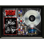 Rush Collage with Platinum LP - Framed Print - 34" x 26"-Premium music memorabilia
