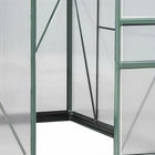 Outsunny Polycarbonate Greenhouse - 6' x 8' x 6.6' - Green- Rooftop vent for excellent ventilation for your unit
 