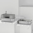 PawHut XL High Sided Stainless Steel Cat Litter Box with Scoop - Grey-Included scoop makes cleaning simple and efficient 