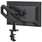 ShoppingAll Premium Monitor Arm Desk Mount for Single Screen - Black-Smooth mechanical spring: easy, consistent adjustment and stable hold