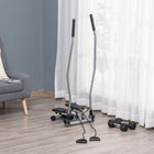 Soozier Twist Stair Stepper Exercise Machine with Rocking Handlebars-LCD monitor displays time, burned calories, and step count