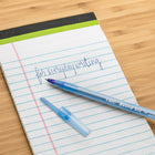 BIC Round Stic Extra Value Ballpoint Stick Pens -  1.0mm -  Blue -  12 Pack-Reliable BIC pens that spread the blue ink smoothly and evenly, these pens provide consistent ink flow