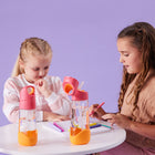 b.box - Tritan Drink Bottle - 450ml - Strawberry Shake-Spill-proof straw and robust handle for school and on-the-go