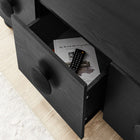 Modway Sonnet 69" Low Profile TV Stand - Black-Full-Glide Drawers