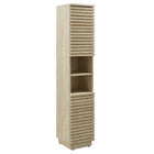 Modway Render Tall Narrow Faux Travertine Linen Storage Cabinet - Travertine-Tall Storage Cabinet