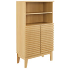 Modway Render Freestanding Bathroom Storage Cabinet - Oak-Freestanding Design