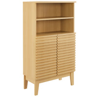 Modway Render Freestanding Bathroom Storage Cabinet - Oak-Freestanding Design