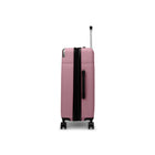 Bugatti Monaco 26.5" Hardside Medium Check-in Luggage - Vegan Leather Trim -  Pink-Telescopic trolley handle with multi-stage
locking heights