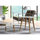 Manhattan Comfort Utopia 19.68" High Square End Table, White (89351)-Upon Assembly, Measures: 17.32 in. Length, 19.68 in. Height, 17.32 in. Depth.