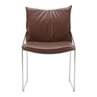 Zuo Pola Dining Chair - Brown - Set of 2-Plush and durable faux leather fabric