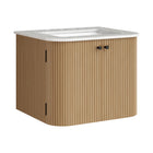 Modway Zia 24" Wall-Mount Bathroom Vanity with Marble Sink - Natural-24" Wall Mounted Vanity