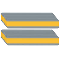 Ashley Productions Double Wide Sentence Strip Reading Guide - 1-1/4" x 7-1/4" - Goldenrod - 24 Pack-Easily track print through transparent tinted window