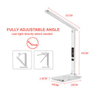 ShoppingAll Multi-Functional LED Desk Lamp with Qi Wireless Charger - White-9W power wattage