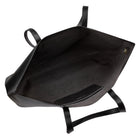Gry Mattr Vegan Leather Tote - Black-Built-in D-ring to attach keys or small essentials