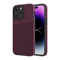 AXS PROTech Plus Dual-Layered Anti-Shock Sleek Case for Apple iPhone 15 Pro - Sangria-Drop resistant up to 10 feet