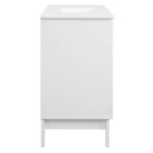 Modway Isle 48" Bathroom Vanity Cabinet - White-8" Centerset Holes