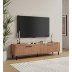 Manhattan Comfort Jodie 68.9" Mid-Century Modern TV Stand - Maple-Recommended for up to a 75" TV