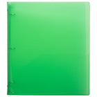 JAM Paper Plastic 3 Ring Binder, 0.75 inch, Glass Twill Green, 4 Pack (750T1grg)-4