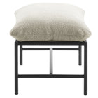 Modway Raya Outdoor Patio Boucle Ottoman - Ivory-Versatile Footrest