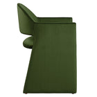 Modway Talia Performance Velvet Dining Armchair - Moss Green-Floor Protecting Foot Pins