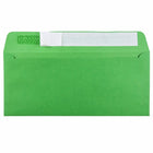 JAM Paper #10 Business Envelopes, Peel and Seal Closure, 4 1/8 x 9.5, Brite Hue Christmas Green Recycled, 500 Pack (86555H)-Green recycled paper envelope
