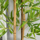 Outsunny 4' Artificial Bamboo Tree in Nursery Pot - Green-Completely artificial, meaning it will look great all year round and requires no upkeep