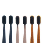 Pursonic 100% Eco-friendly Cedarwood Toothbrushes - 6 Pack-Great for home couples daily use and travel trip
