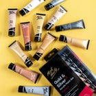 Mont Marte Gold and Silver Acrylic Paint 12-Piece Set - Metallic-Paint offers good covering power, a creamy texture and dries to a semi-matte finish
