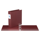 Davis Group Premium Economy Binder - Round Ring - 2" - Burgundy - 6 Pack-2"