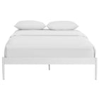 Modway Elsie Full Bed Frame - White-Non-Marking Foot Caps