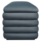 Modway Mezzo Upholstered Performance Velvet Storage Bench - Cadet Blue-Non-Marking Foot Glides