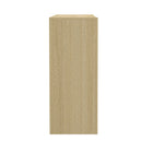 Manhattan Comfort Linda Modern 3-Drawer Console Table - Natural Oak-Perfect for Storage, Lamps or Display Items